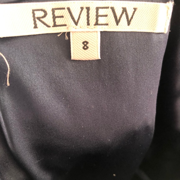 🌿 REVIEW 🌿 Liliana Navy Blue Formal Maxi Dress Full Length Cross Straps Size 8 - Picture 9 of 10